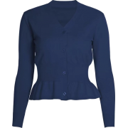 V-neck short sleeve lace knit cardigan - Puloveri - $29.99  ~ 25.76€