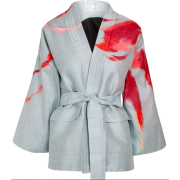 WATER HARMONY FLAMINGO KIMONO - Jacket - coats - $1,927.00 