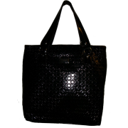 WOMEN'S TOMMY HILFIGER LARGE TOTE HANDBAG (Shiney Black) - Hand bag - $95.00 