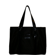 WOMEN'S TOMMY HILFIGER LARGE TOTE HANDBAG WITH LAPTOP CASE (Black Tonal) - Hand bag - $129.00 