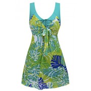 Wantdo Women's Plus Size Swimdress Flower Printed Swimwear Cover Up Swimsuits - Modni dodaci - $25.97  ~ 164,98kn
