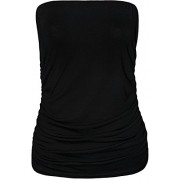 WearAll Plus Size Women's Plain Bandeau Top - Košulje - kratke - $0.82  ~ 5,21kn