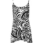 WearAll Women's New Strappy Zebra Animal Print Camisole Swing Vest Top - Košulje - kratke - $2.84  ~ 18,04kn