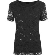 WearAll Women's Plus Size Lace Sequin Lined Ladies Party Crochet Top - Košulje - kratke - $11.90  ~ 75,60kn