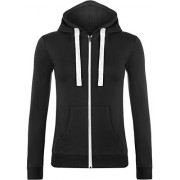 WearAll Women's Zip Up Long Sleeve Plain Hoodie Top - Košulje - kratke - $4.26  ~ 27,06kn