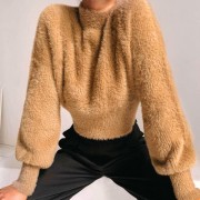 Wearing a furry sweater thickened tide s - Koszulki - krótkie - $27.99  ~ 24.04€