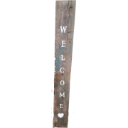 Welcome Sign Rustic Reclaimed Wood  - Illustrations - $36.00 