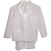 White Baby Boy & Boys Tuxedo Special occasion suit, Complete Set, Jacket, Shirt, Vest & Pants, Bowtie - Suits - $31.90 