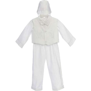 White Christening Baby Boy Long Tuxedo Suit, Special occasion suit - Suits - $31.90 