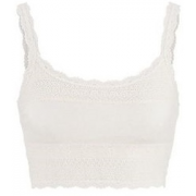 White Crop Tank - Tanks - 