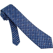 White Silk Tie | Dolphin Club Necktie Navy blue - Kravate - $39.95  ~ 253,79kn