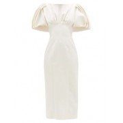 White Petunia Puff Sleeve Dress. - Resto - 