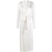 White Wrap Midi Dress - Resto - 