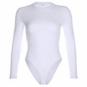 White tight-fitting T-shirt - Kombinezony - $25.99  ~ 22.32€
