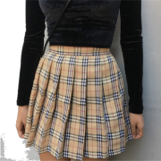 Wild Plaid Pleated Skirt - Saias - $25.99  ~ 22.32€