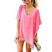 Women's Chiffon Pom Pom Kaftan Swimsuit Beach Cover Up - Kostiumy kąpielowe - $9.98  ~ 8.57€