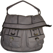 Women's Large Oryany Genuine Leather Hobo Handbag (Light Grey) - ハンドバッグ - $395.00  ~ ¥44,457