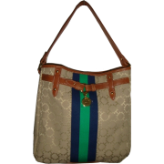 Women's Tommy Hilfiger Bucket Tote Handbag (Beige/Navy/Green/Brown) - Hand bag - $99.00 