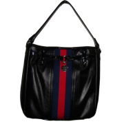 Women's Tommy Hilfiger Bucket Tote Handbag (Black/Navy/Red) - Hand bag - $75.00 