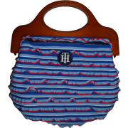 Women's Tommy Hilfiger Handle Bag (Red/White/Blue /Navy With Brown Trim) - Hand bag - $109.00 