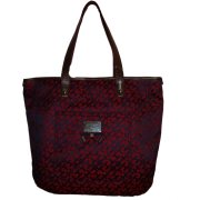 Women's Tommy Hilfiger Large NS Tote (Burgandy/Navy Alpaca) - Hand bag - $109.00 