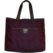 Women's Tommy Hilfiger Large NS Tote (Burgundy/Navy Alpaca) - Hand bag - $99.00 