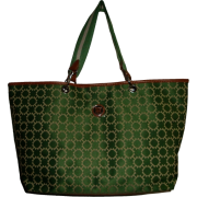 Women's Tommy Hilfiger Large Tote (Green/White/Tan) - Hand bag - $129.00 