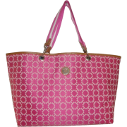 Women's Tommy Hilfiger Large Tote (Pink/White/Tan) - Hand bag - $129.00 