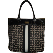 Women's Tommy Hilfiger Large Tote Handbag (Black/White) - Borse - $109.00  ~ 93.62€