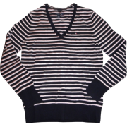 Women's Tommy Hilfiger Long Sleeve Lightweight Sweater Navy/Pink Striped Size Large - Košulje - duge - $59.00  ~ 50.67€