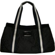 Women's Tommy Hilfiger Medium Iconic Handbag (Black Tonal) - Hand bag - $79.98 