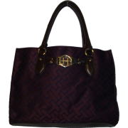 Women's Tommy Hilfiger Medium Tote Handbag (Deep Wine Large Logo) - Hand bag - $89.00 