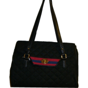 Women's Tommy Hilfiger Satchel Style Handbag (Black Quilted) - Hand bag - $129.00 