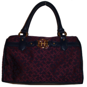 Women's Tommy Hilfiger Satchel Style Handbag (Wine Alpaca) - Hand bag - $89.00 