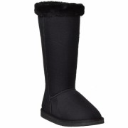 Womens Mid Calf Boots Fur Cuff Trimming  - Shoes - $39.00 