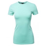 Women's Basic Cotton Crew V-Neck Short Sleeve Top - Košulje - kratke - $7.99  ~ 50,76kn