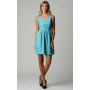 Women's Belted Fit & Flare Lace Dress - Kleider - $19.50  ~ 16.75€