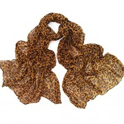 Womens Brown Leopard Print Long Scarf for Winter and Autumn - Sciarpe - $18.00  ~ 15.46€
