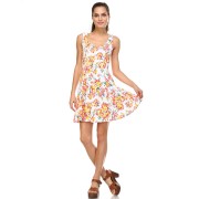Women's Floral Printed Skater Dress - Vestiti - $14.00  ~ 12.02€