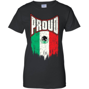 Women's Proud Mexican Flag Juniors T-Shi - T-shirts - $12.00  ~ £9.12