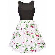 Women's Sleeveless Fit and Flare Cocktail Dress - Kleider - $26.99  ~ 23.18€