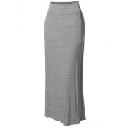 Women's Stylish Fold Over Flare Long Maxi Skirt - Made in USA (S ~ 3XL) - Skirts - $12.99 