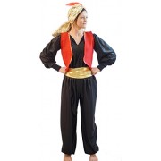 World Book Day-Panto-Aladdin GENIE OF THE LAMP SULTAN HAT with FEATHER Black Child's Fancy Dress Costume - All Ages - Dresses - $58.49 