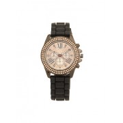 Woven Rubber Strap Watch with Rhinestone Detail - Zegarki - $9.99  ~ 8.58€