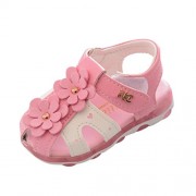 XEDUO Toddler Baby Girls Hollow Floral Light Sandals Casual LED Luminous Shoes - Sandals - $5.79 