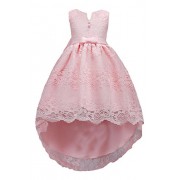 YMING Cute Litter Girls Lace Bridesmaid Swing Birthday Party Swing Dresses - Haljine - $46.99  ~ 40.36€