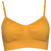 Yellow Seamless Sports Bra Adjustable Strap Included Bra Cups - Donje rublje - $4.75  ~ 4.08€