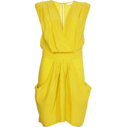 Yellow dress - Kleider - 