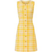 Yellow Plaid Dress by Tory Burch - Dresses - 