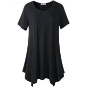 Yidarton Clearance Women's Casual Short Sleeve Cotton Tunic Long T-Shirt Tops - Платья - $13.99  ~ 12.02€